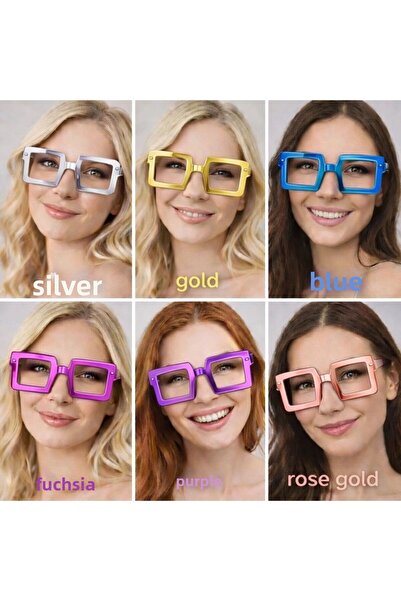 Generic Brand Square Shaped Party Glasses Set of 1239 – 6 Colors (Without Glass)