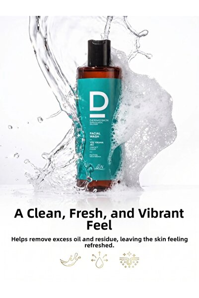 Dermoskin Acgun Akne Routine Set: Face Washing Gel + Revitalizing Tonic (+Day Cream 3-Pack)