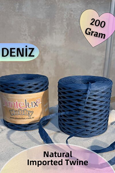 Dantelux 200 Grams of Natural Raffia Knitting Yarn (Favorite Knitting Yarn fo...