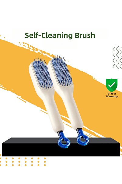 gelalbe Automatic Cleaning Hair Brush – Ergonomic Design with Massage Effect ...