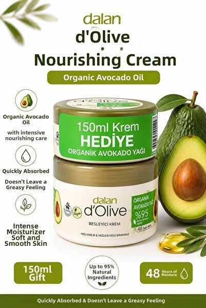 Dalan D'Olive Nourishing Cream 250+150 ml Organic Avocado Oil
