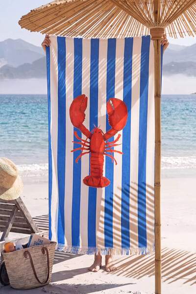 TRENDYOLMİLLA HOME Gemustertes Strandtuch TPHSS26PH00003
