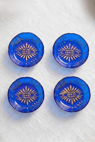 TRENDYOLMİLLA HOME Set of 4 Lucky Themed Glass Bowls 10.5 cm Tphss26Tbk00002