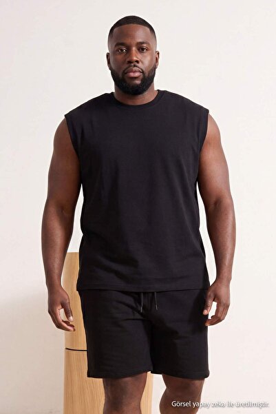 Trendyol Kollektion Schwarzes Oversize/Weit geschnittenes Trainingsanzug-Set ...