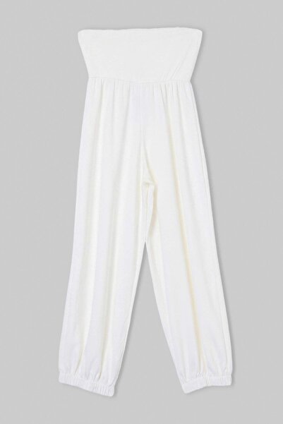 Drop by TrendyolMilla White High Waist Relax Knitted Trousers Tdrss26Pl00064