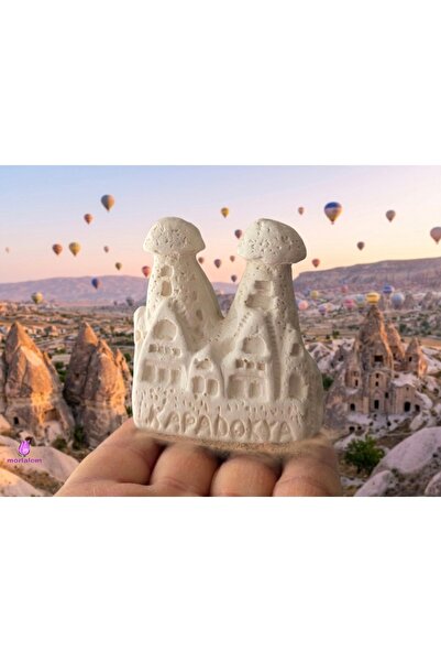 morlalem m 7,6cm Dekoratif Minimalist Beyaz Alçı Biblo Ev, Kapadokya Ürgüp Gö...