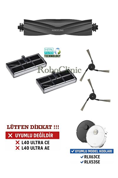 Roboclinic Perie compatibilă cu aspiratorul robot Dreame X40 Ultra L40 Ultra,...