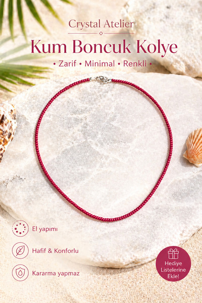 Crystal Atelier Kum Boncuk Kolye