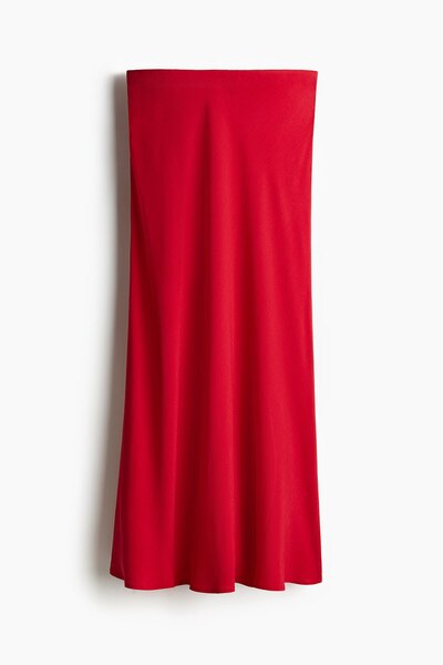 H&M Beli Lastikli Krep Etek