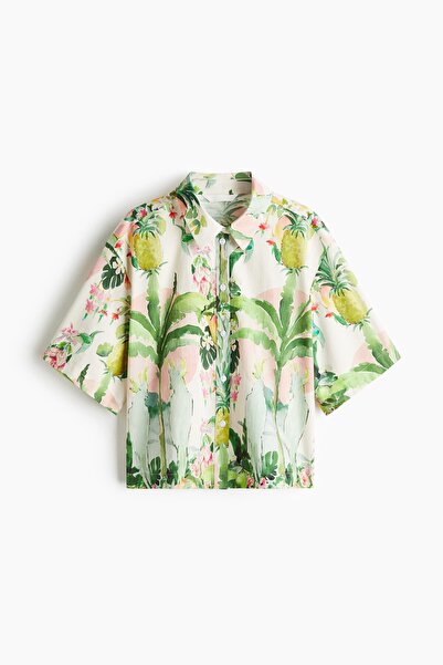 H&M Desenli ve Pamuklu Gömlek