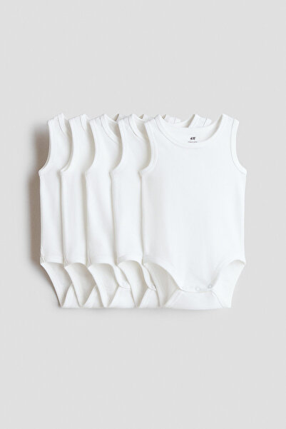 H&M 5'li Pamuklu Body