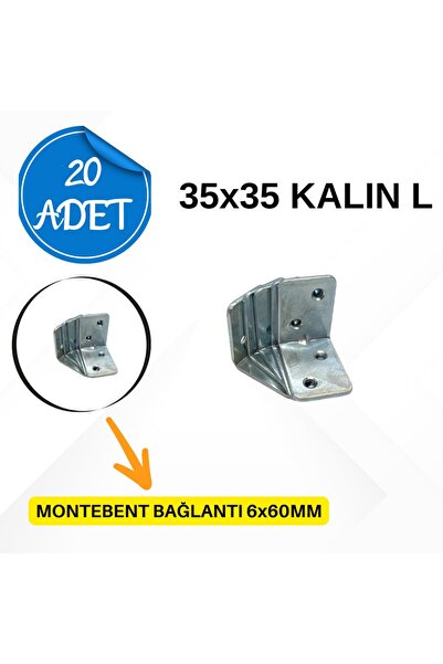 L Demir 35x35 Mobilya Köşe Demiri | Dayanıklı ve Pratik Mobilya Destek Çözümü