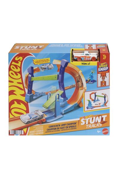 mattel HOT WHEELS STUNT TRACKS PISTA PENTRU CASCADORII CAMPIONUL SARITURILOR ...