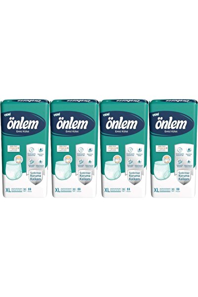 ÖNLEM Emici Külot Yetişkin Bezi XL- Extra Large - Ekstra Büyük 120 Adet (4PK*30)