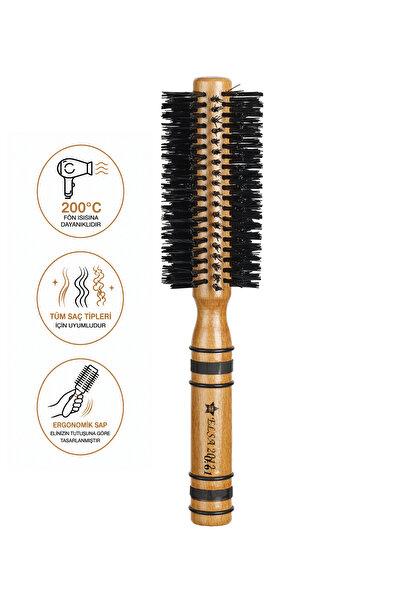 Elsa Fırça Perie profesională pentru păr natural 2012, 48 mm – Perie profesio...
