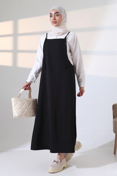 Pure Class Women's Gilet Dress with Adjustable Straps, Long Comfortable Fit