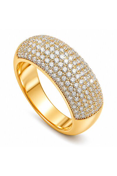 Goldbrand 18К позлатен пръстен с цирконий – Елегантен подарък за жени, Премиу...