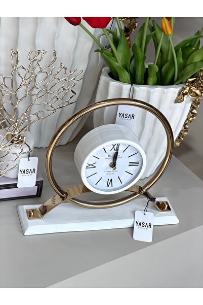 YASAR CONCEPT Circle Metal Masa Saati 25x28 Cm