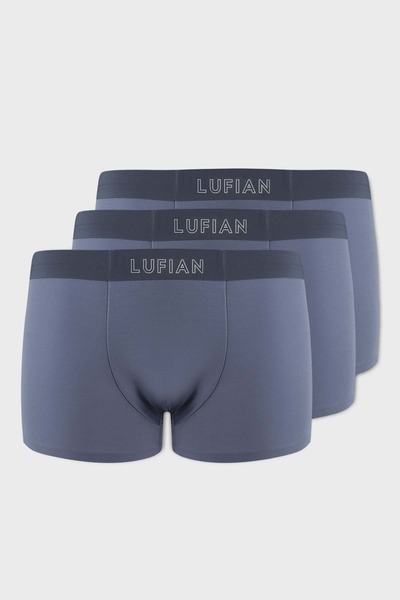 Lufian 111080035 Mark 3 Adet Erkek Modal Dikişsiz Boxer MAVİ