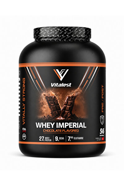 Vitalest Whey Protein Çikolata 2128g | 27g Whey Protein, 9g BCAA, 7.5g Glutamin