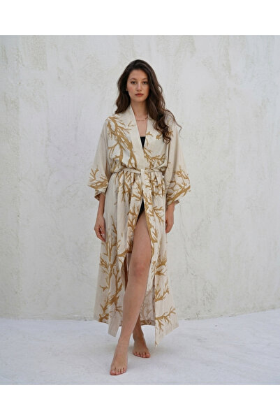 Merfico Keten Kimono Uzun
