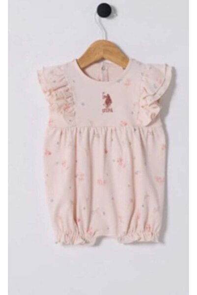 U.S. Polo Assn. Baby Girl Flower Pattern Jumpsuit Gkp0010