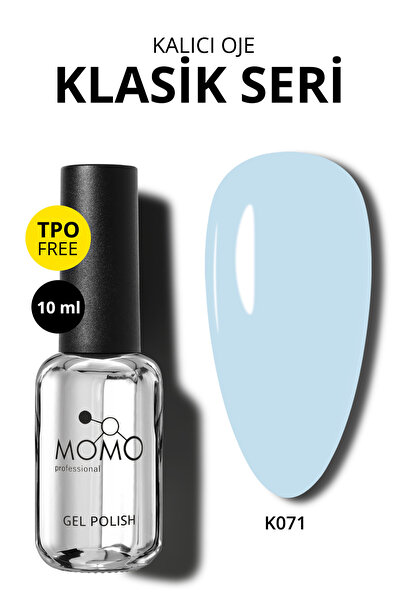 MOMO professional Kalıcı Oje K071 Bulut Mavisi 10 ml