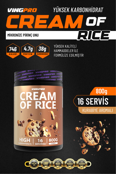 vingpro CREAM OF RİCE 900GR 18 SERVİS (kurabiye)
