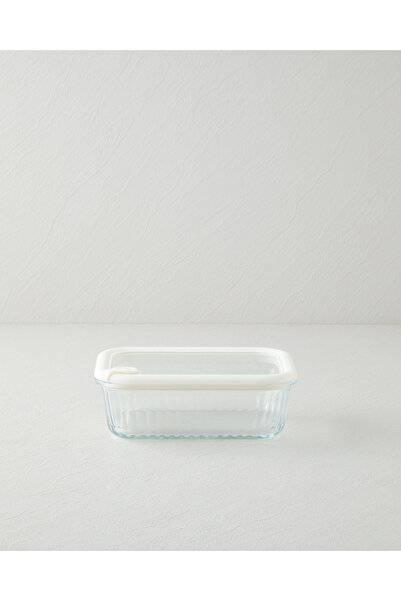 English Home Whity Borosilicate Storage Container 1040 ml White