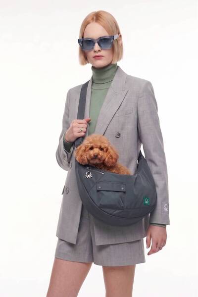 United Colors of Benetton BNT-RC2508-b Kedi Köpek Taşıma Çantası. Çapraz Askı...