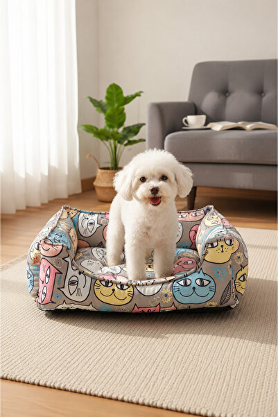 PATİLİNKA Büyük Suratlı Kedi-Köpek Minderi - Yatağı