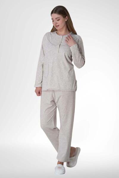 Mecit Pijama Mecit 6021 - طقم بيجامة نسائي مقاس كبير من مينك