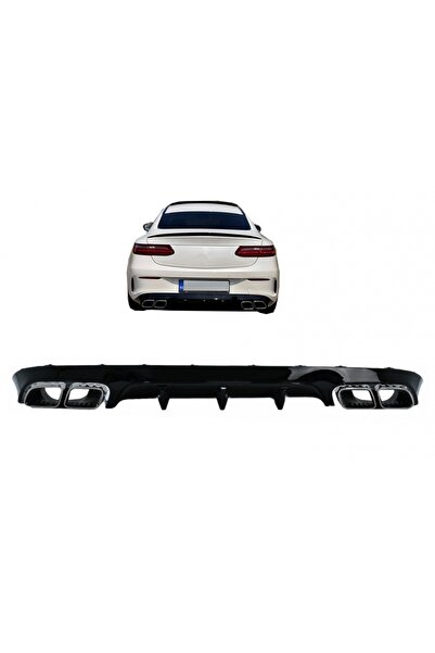 tuningset Difuzor spate cu terminații de evacuare compatibil cu Mercedes E-Cl...