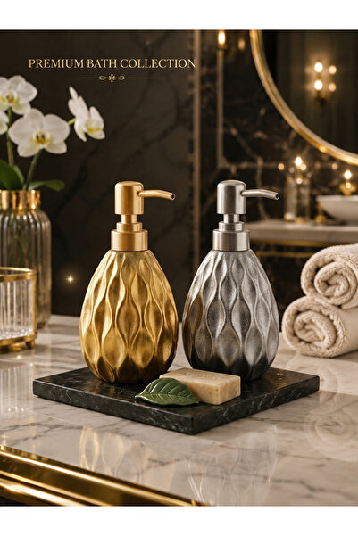kasımoğulları concept Antique 2-Piece Gold, Silver, Bronze Textured Luxury Li...