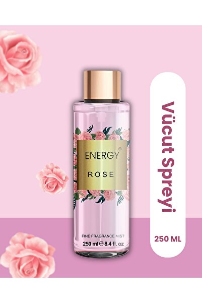 Energy Pembe Gül Kokulu Vücut Spreyi