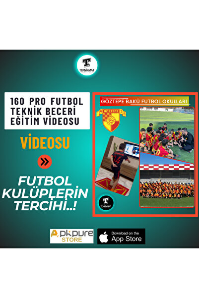 TEKNİKMAT PLATINUM 160 PRO EĞİTİM VİDEOSU ÖMÜR BOYU - FUTBOL TOPU- FUTBOL MATI VE KAYDIRMAZ ÇORAP HEDİYELİ