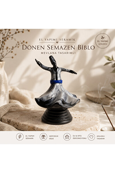 naturalife El Yapımı Dönen Semazen Biblo | Mevlana Tasarımlı Dekoratif Süs Eş...