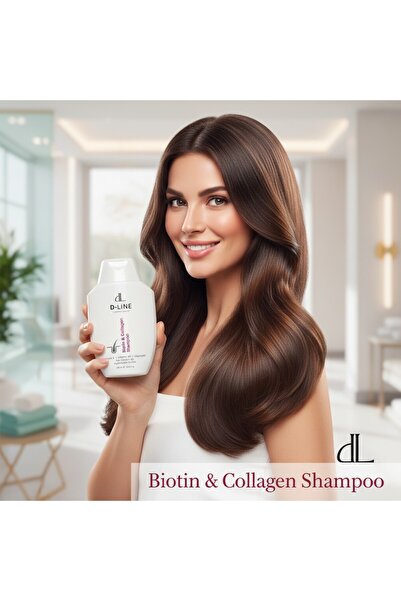 dl d line laboratories Biotin and Collagen Shampoo - Hair Strengthener, Fine ...