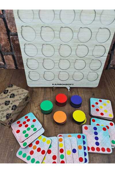 karbonsoft Montessori Egitici Ahsap Oyuncak, Egitici Kutu Oyunu, Ahsap Esleme Oyuncagı, Renk Esleme-Bulmaca