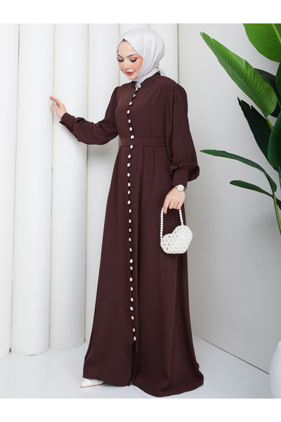 EFSUN MODA ΓΥΝΑΙΚΕΙΟ ΦΟΡΕΜΑ ΜΕ ΚΟΥΜΠΙΑ ΚΑΙ ΛΕΠΤΟΜΕΡΕΙΕΣ ΣΤΗΝ ΖΩΝΗ, ΤΕΣΤΙΤΟΥΡ