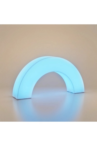 MYASEM STORE حامل إضاءة قوسية LED RGB مقاس 97×20 سم، عرض إضاءة زخرفي منحني بـ...
