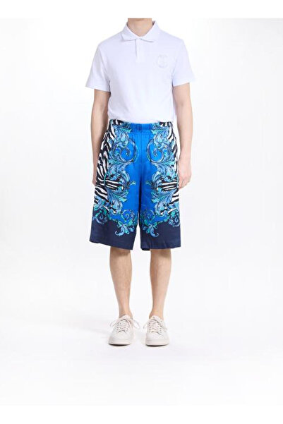 VERSACE JEANS COUTURE Saks Erkek Relaxed Zebra Desenli Bermuda Şort MIX ZEBRA...