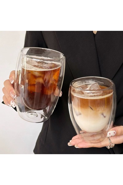 Vivien Home 380 ml Çift Camlı Çift Cidarlı Bardak