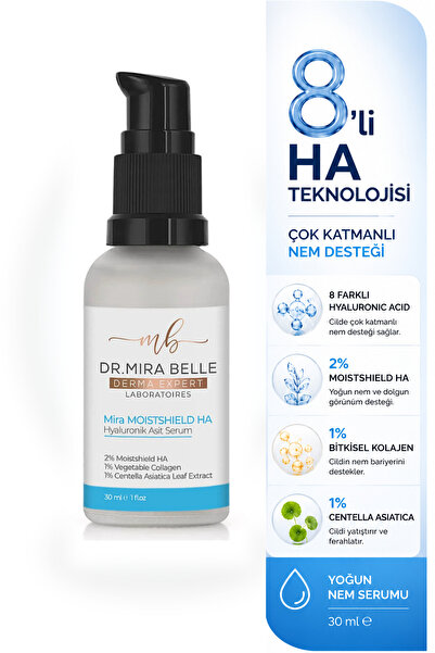 Dr. Mira Belle Derma Expert Mira-HA Serum 8 Farklı Molekül HA & Provitamin B5...