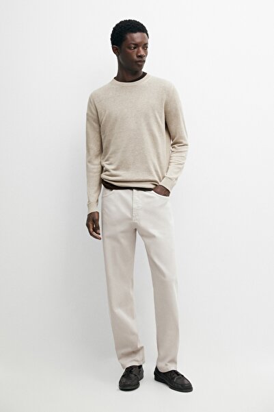 Massimo Dutti Denim görünümlü hafif tapered fit pantolon