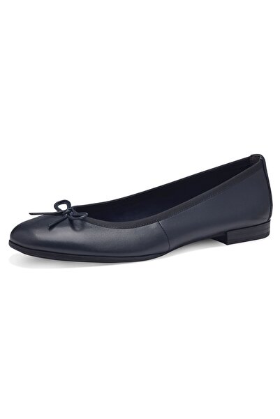 Tamaris Damen Klassische Ballerina 1-22116-41 Blau 805 Navy Leder mit TOUCH-IT