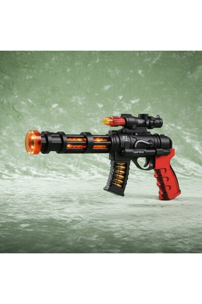 Magic Store Pistol de jucărie cu efect de undă laser - Efect de fum, Lumini, ...