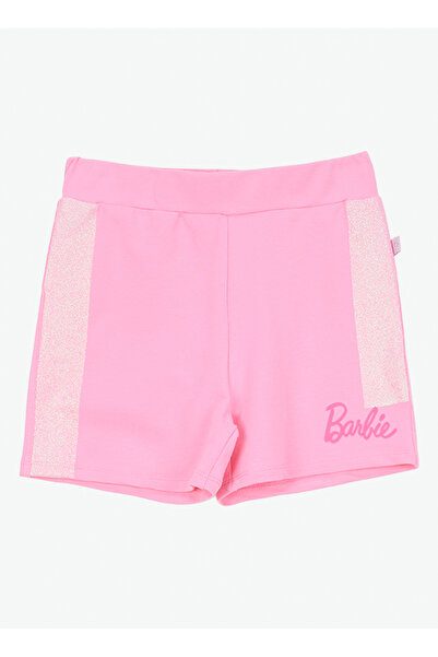 Barbie Pembe Kız Çocuk Şort BRB6SG-SRT6540
