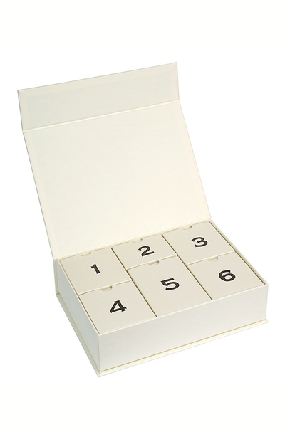 Paranagöre 6'lı Krem Renk Advent Calender Mıknatıslı ( Boş Hediye Kutusu )