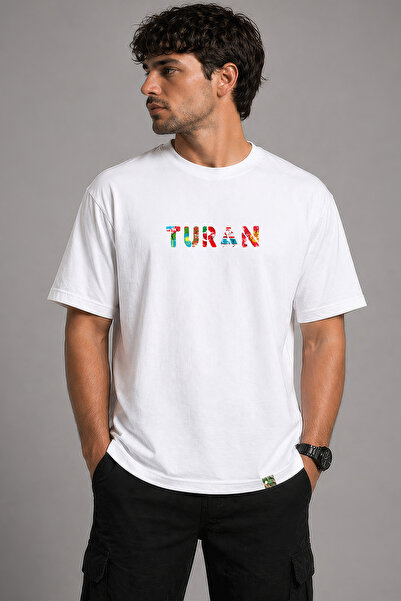 TURAN v2 TASARIMLI Rahat Kalıp UNISEX T-SHIRT
